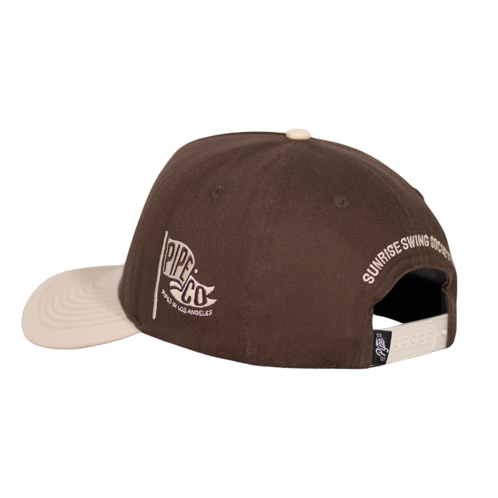 Pipe Co Brown Golf Baseball Hat – Sunrise Swing Society