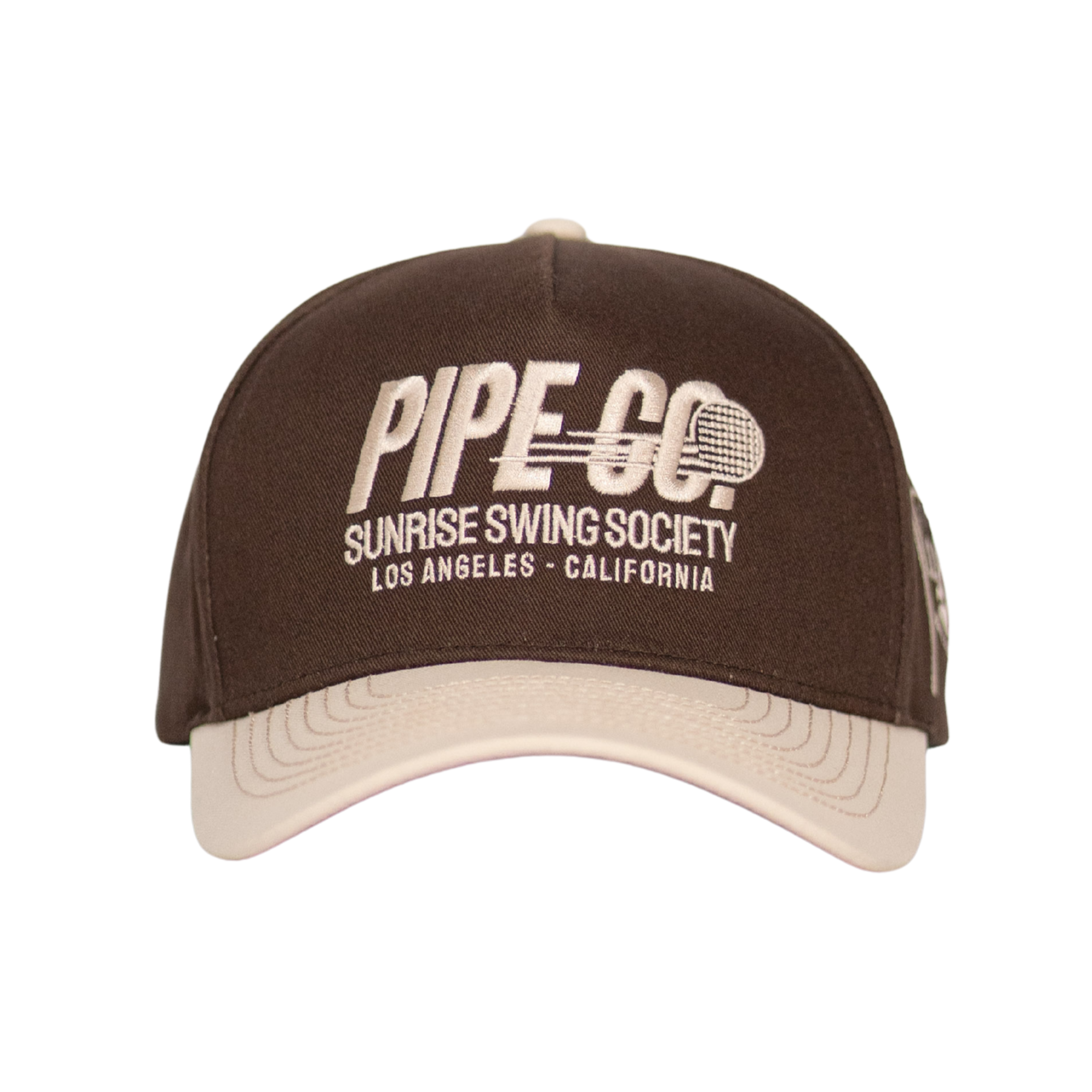 Pipe Co Brown Golf Baseball Hat – Sunrise Swing Society