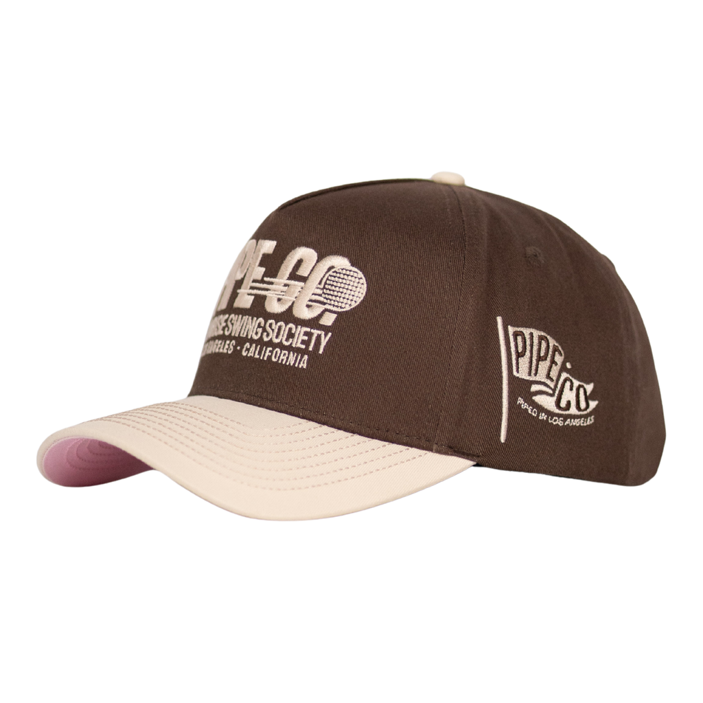 Pipe Co Brown Golf Baseball Hat – Sunrise Swing Society