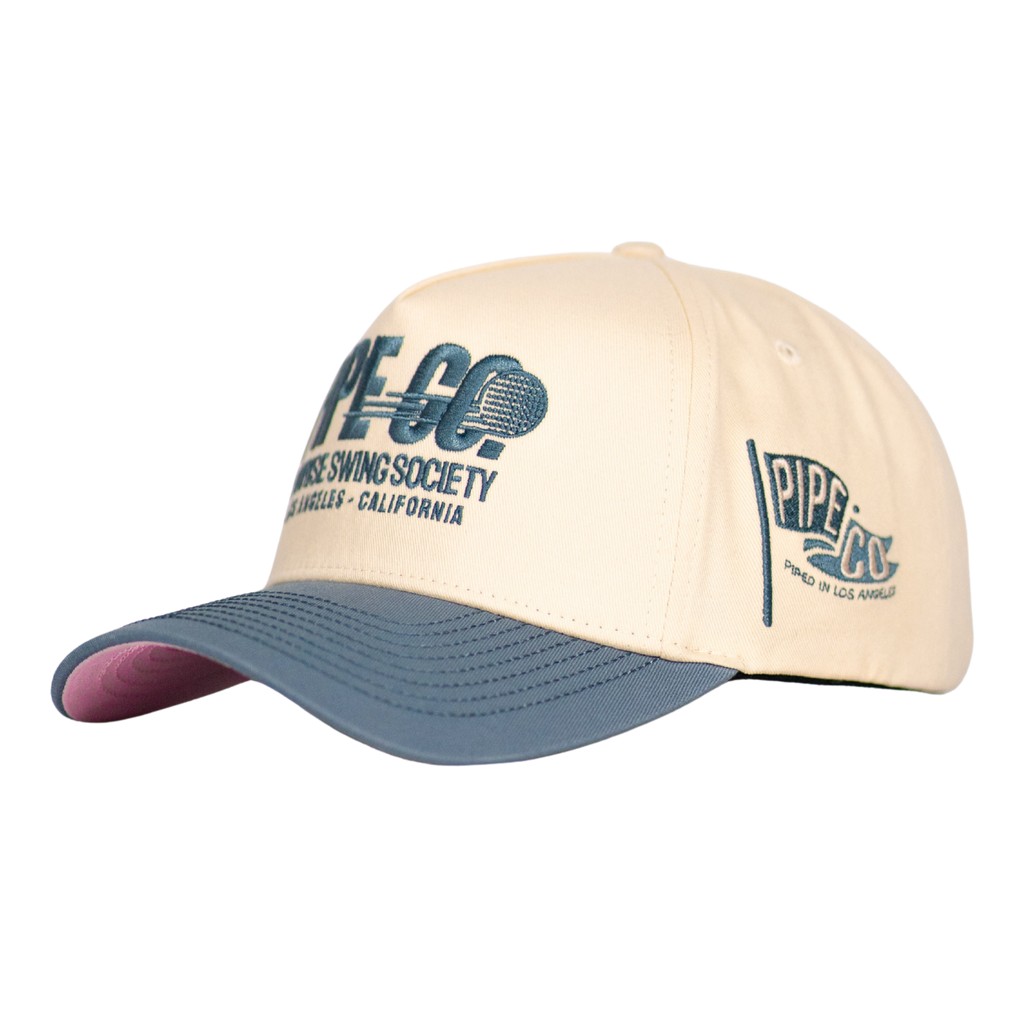 Pipe Co Cream Golf Baseball Hat – Sunrise Swing Society